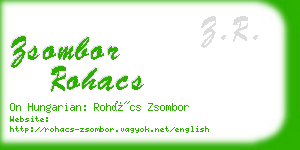 zsombor rohacs business card